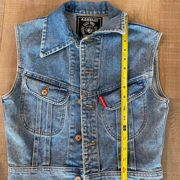 Vintage Claudio Agnelli Denim Vest Size Medium - Picture 3 of 6